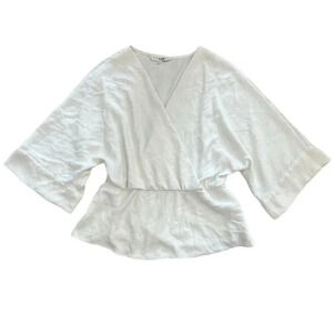 Trina Turk Ivory Thrilling Dolman Blouse L